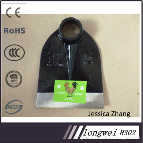 small B.cook sell well in asia gardenning tools hoe head h 302